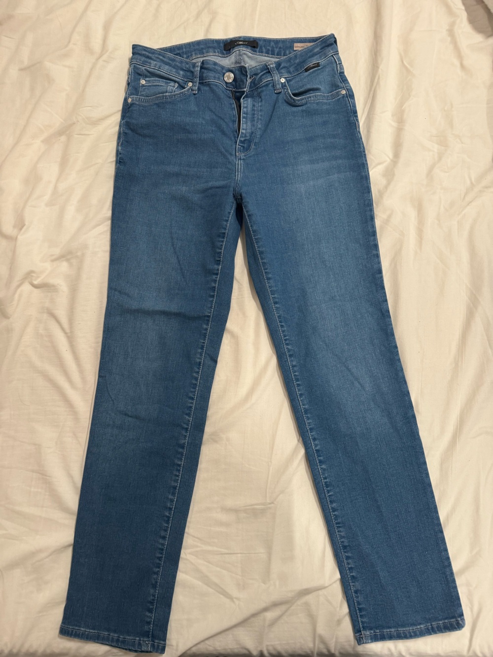 Mavi Women’s Blue Denim Jeans High Rise boyfriend jeans